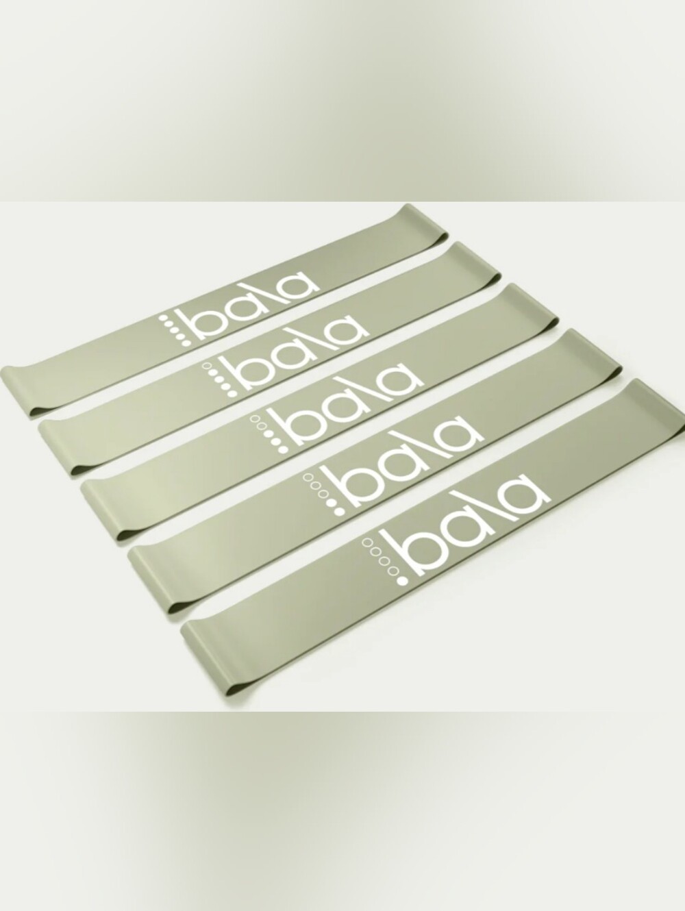NWT NIB Bala Booty Resistance Bands 5-Pack - Sage Green - Picture 2 of 2